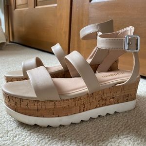 Madden Girl strappy wedge sandals